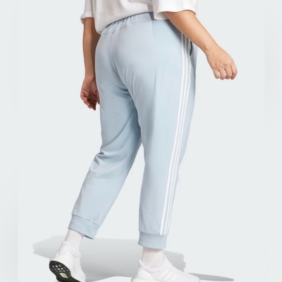 Women’s Adidas Essentials 3-Stripes Athletic Cuffed Pants 4X Plus Size - Picture 2 of 16